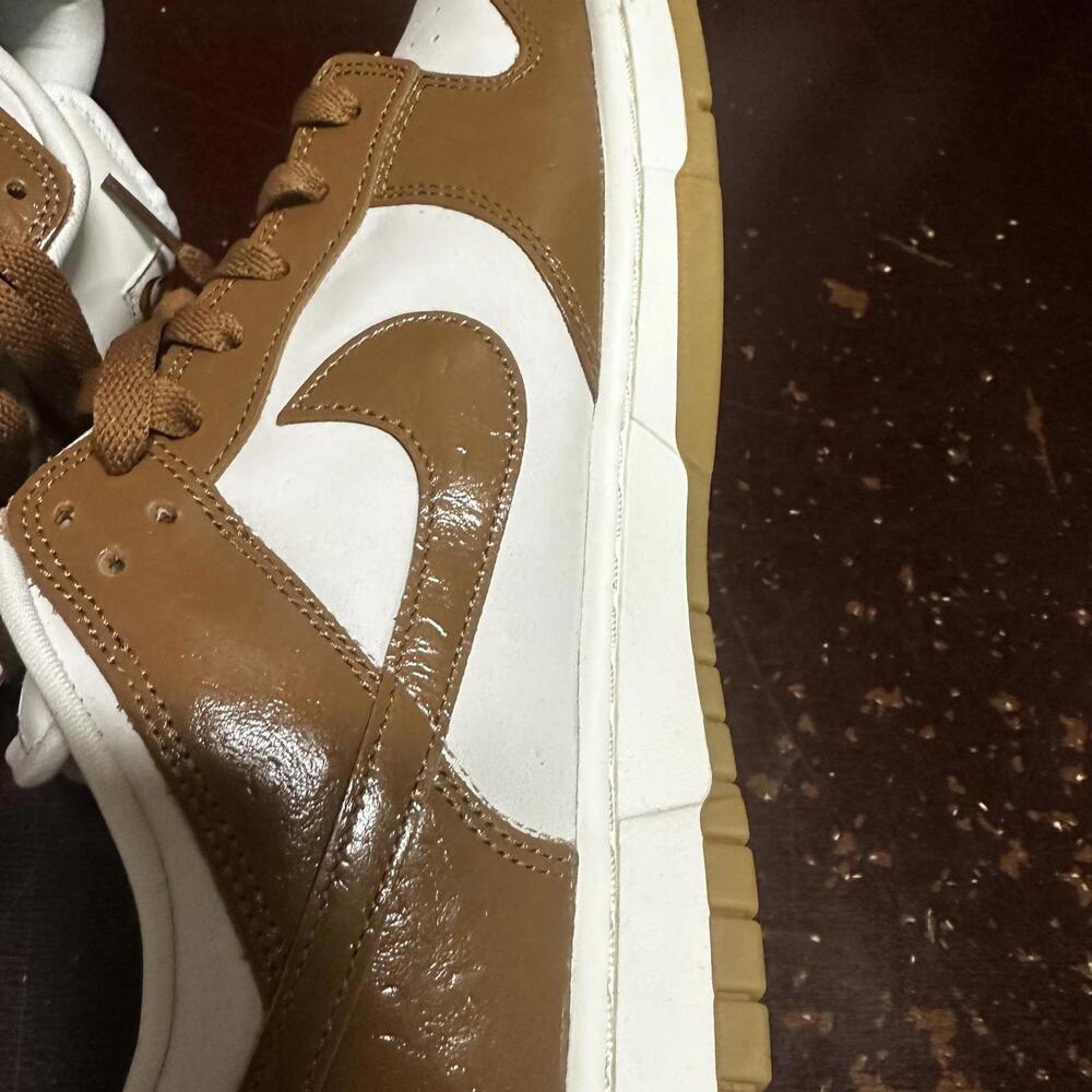 Nike Dunk Low LX 'Ale Brown Ostrich' Sail FJ2260-001 Women's 13 Men's 11.5 - Picture 6 of 7